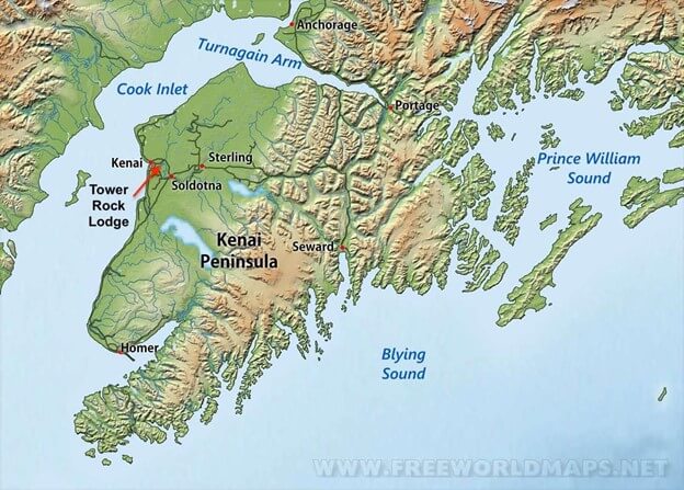 location map Steelhead fishing